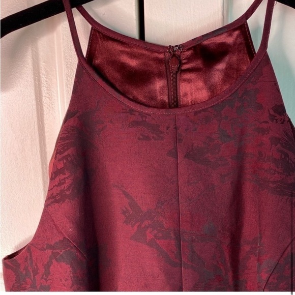 WHBM NWOT Floral Jacquard Fit and Flare Dress - Picture 5 of 6